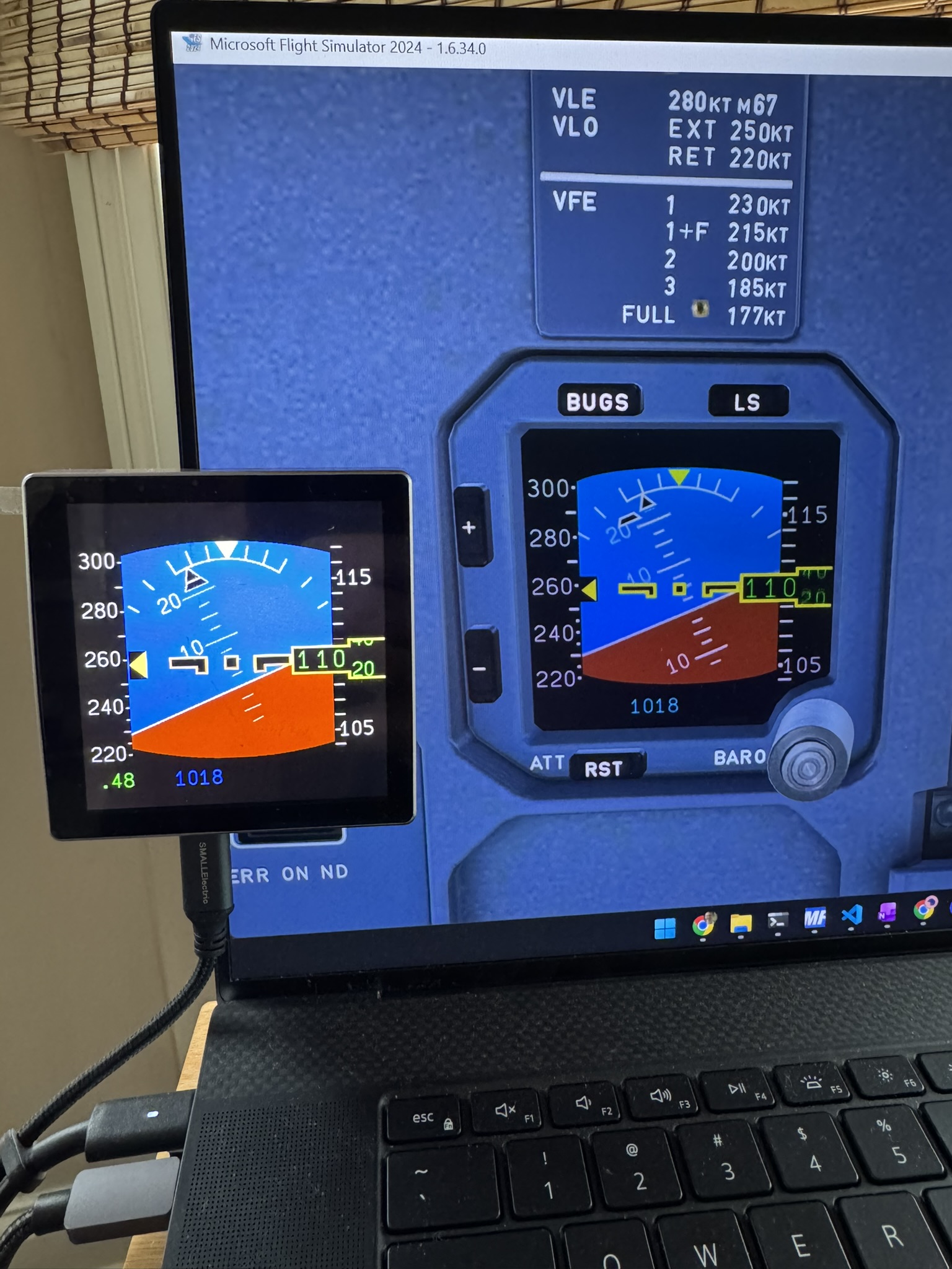 The Display next to the FBW A320 ISIS in MSFS 2024
